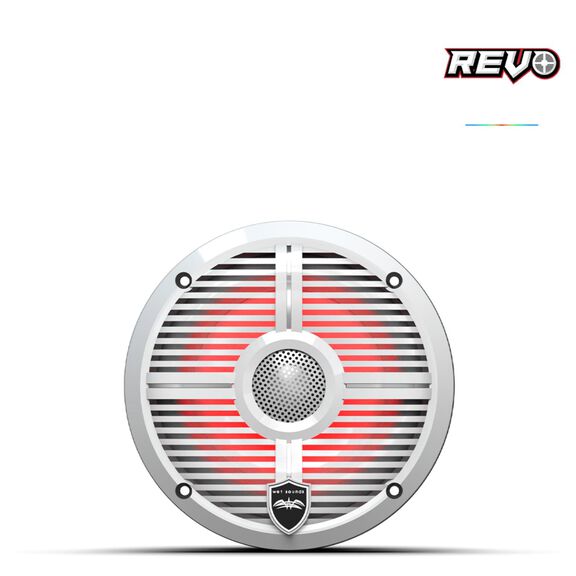 Wet Sounds REVO  6.5 inch High Output Coaxial Speakers w/ XW-White RGB Grilles image number 1