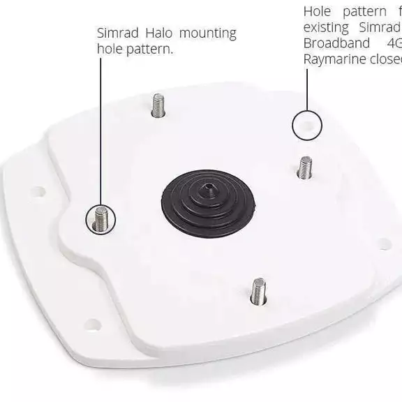 Simrad Halo Hard Top Adapter Mount Plate image number 1