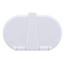 Trinidad Transom Shower Cold Only, Arctic White Cup & Lid, Hammer-Head Arctic White Sprayer, 10' White Rubber Hose, Chrome Trinidad Handle image number 7