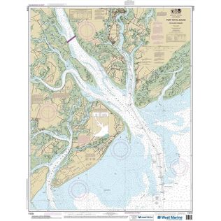 Maptech&reg; NOAA Recreational Waterproof Chart-Port Royal Sound and Inland Passages, 11516