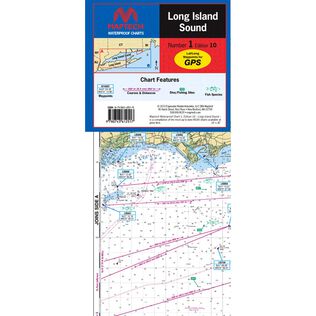 WPC001-10WMDS Waterproof Chart Long Island Sound, 10th Edition