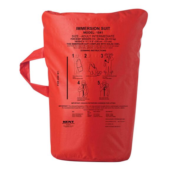 USCG/SOLAS Immersion Suit Bag, Red, Small image number 0