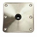 7" X 7" Threaded Square Base Satin Finish image number 1