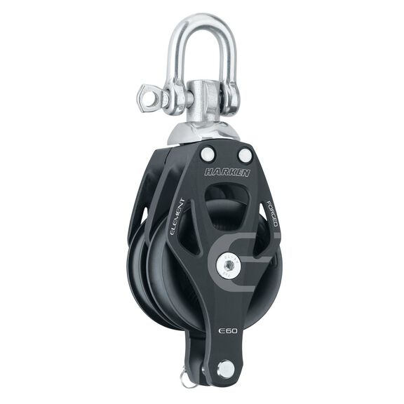 60 mm Aluminum Element Double Block with Becket image number 0