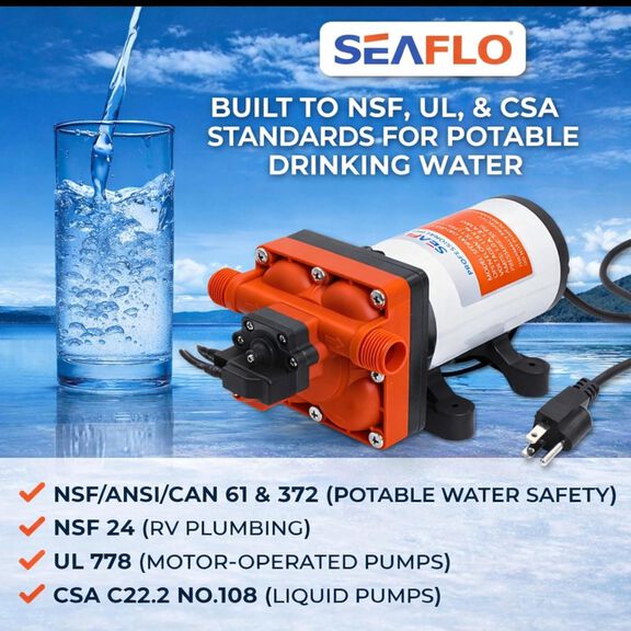 SEAFLO 42-Series 110V AC Water Pressure Pump, 4.0 GPM, 55 PSI image number 4