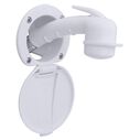 Recessed Shower Arctic White Cup & Lid, Small Arctic White Sprayer, 6' Stainless Steel Hose image number 0