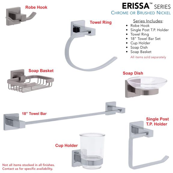 Erissa Soap Basket Brushed Nickel image number 5