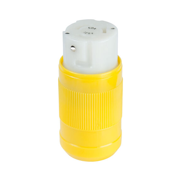 Female Connector, 50A 125V, Yellow image number 0