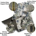 Crazy Creek HEX 2.0 PowerLounger for Day Hiking & Backpacking Trips, 250 LBS Weight Capacity, Adjustable Straps, Compact Design, Water-Resistant, Kings Camo image number 2