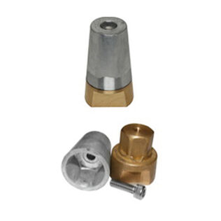 Radice&trade; Aluminum Prop Nut Anodes, 0.43" ID, 2.4" OD, 3" Height