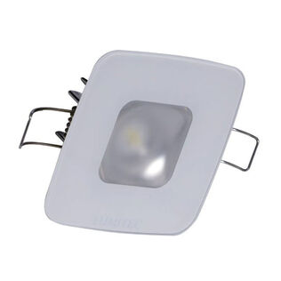 Square Mirage Down Light, 380 Lumen,White/Red/Blue , Glass Finish