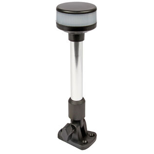 Base Mount Fold-Down LED All-Round Navigation Pole Light 24", 2 Nautical Miles Visibility