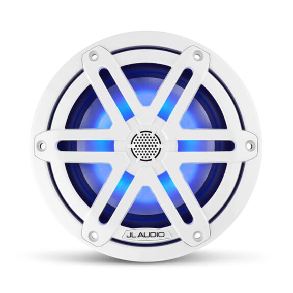 M3-650X-S-Gw-i 6.5" Marine Coaxial Speakers, White Sport Grilles with RGB LED Lighting image number 0