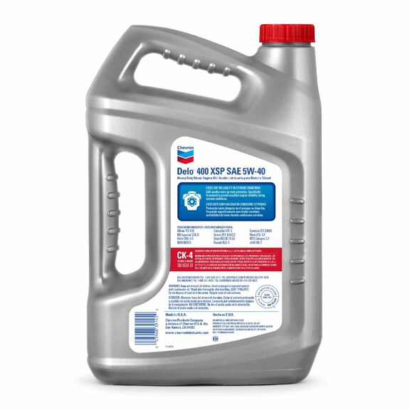 Chevron Delo 400 XSP 5W-40 Heavy Duty Full Synthetic Diesel Engine Oil, 1 Gallon image number 1