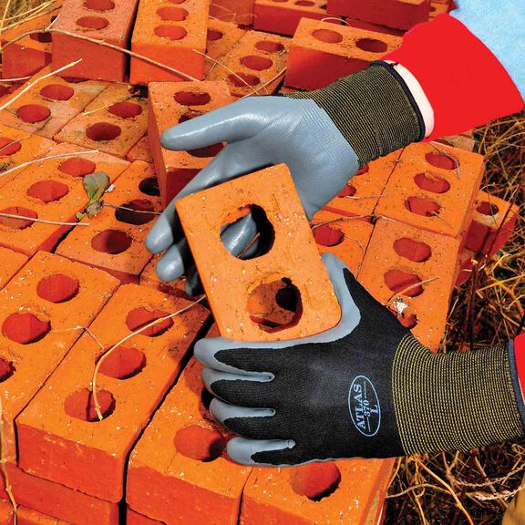 Atlas 370B. General Purpose Nitrile-Coated, Palm Dipped Gloves image number 2