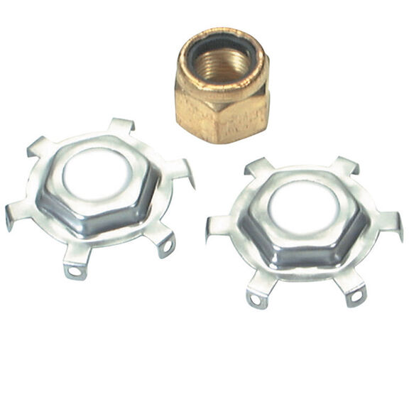 Prop Nut & 2 Tab Washers, Fits Merc/Mariner 75-125hp & V-6,Alpha & Bravo image number 0