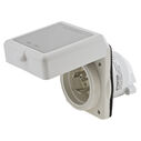 Hubbell Marine Hull Inlet , 50A 125/250V, Non-Metallic image number 0