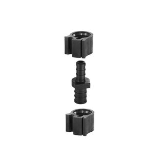 PEXlock Coupling  1/2" barb x 3/8" Barb reducing coupling