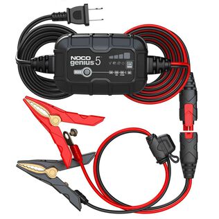 Noco Genius Automatic Portable Battery Charger with Repair Mode, Reverse Polarity Protection and Advanced Temperature Compensation, 5 Amp, 6V/12V