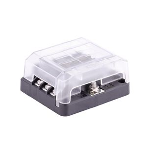 408 Series Fuse Block, 6 Gang w/ Cover