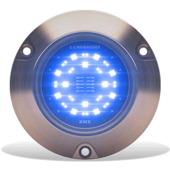 Lumishore SUPRA SMX54 LED Surface Mount Underwater Light, 7,500 Lumen, Blue/White image number 1