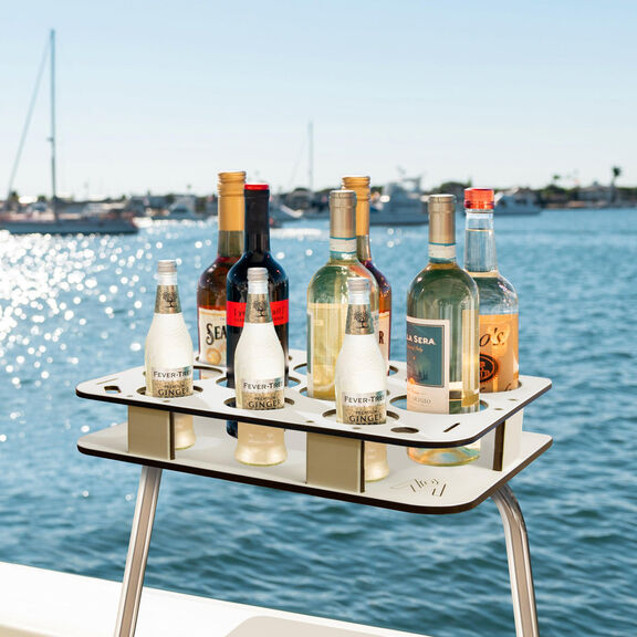 Rectangle Party Table with Dual Rail Mount image number 2