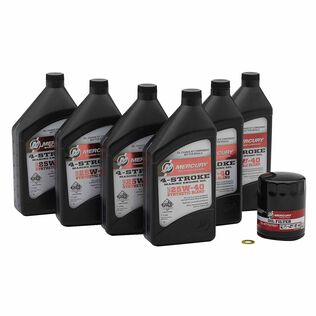 Mercury 8M0188358 SAE 25W-40 4-Stroke Outboard Oil Change Kit for Mercury L4 150-200hp Verado Outboards
