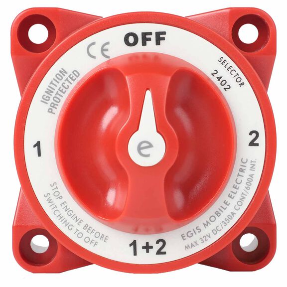 e-Series 350A  Battery Selector Switch Off/1/Both/2 w/AFD image number 0
