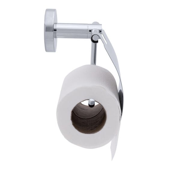 Elina Single Post T.P. Holder w/Lid Chrome image number 1