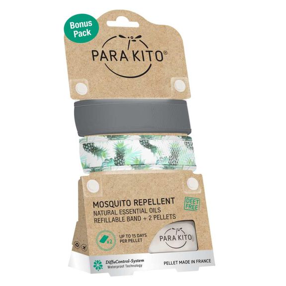 Mosquito Repellent Wristband Bonus (Smokey Grey and Pineapple) image number 1