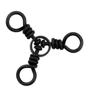 Brass 3-Way Swivels with Stainless Steel Rings