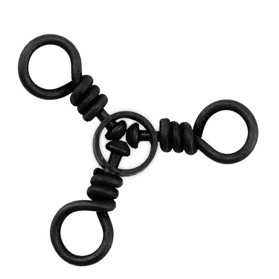 Brass 3-Way Swivels with Stainless Steel Rings image number 0