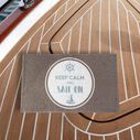 18" x 30" PVC Spray Print Boarding Mat, Keep Calm and Sail On image number 1
