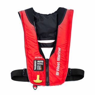 Coastal Zippered Automatic/Manual 24 Gram Inflatable PFD