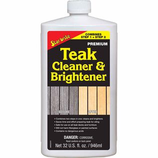 Premium One Step Teak Cleaner & Brightener, 32 oz.