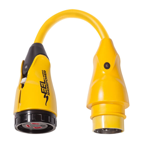 Marinco EEL Shore Power Pigtail Adapter, 50 Amp 125V Male to 30 Amp 125V Female image number 0