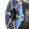 HYDRO 6.5" Short Marine Tower Speakers with Flat and Pole Mount, RGB LED Lights, 375 Watts, Black Carbon Fiber image number 1