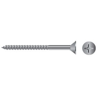 Stainless Steel Phillips Flat-Head Wood Screws