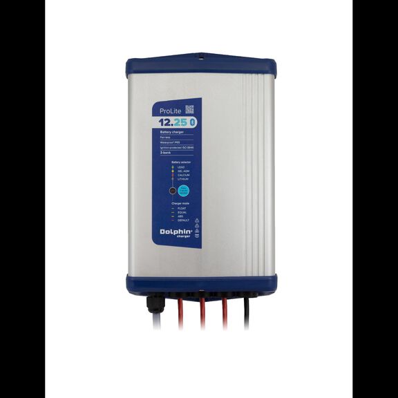 Dolphin Prolite Onboard Water Resistant Marine Battery Charger, 25 Amp, 12V, 3-Bank image number 0