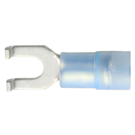 Nylon-Insulated Double Crimp Flange Spade Terminals, 10-Pack image number 0
