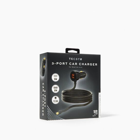 TECSTR Starlink Mini Car Charger  10 ft image number 3