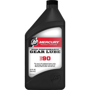 Mercury 8M0222063 SAE 90 High Performance Gear Lube, Quart