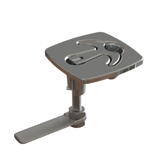 Latch, Square, 2 1/2 x 2 1/2&rdquo;, Stainless Steel image number 0