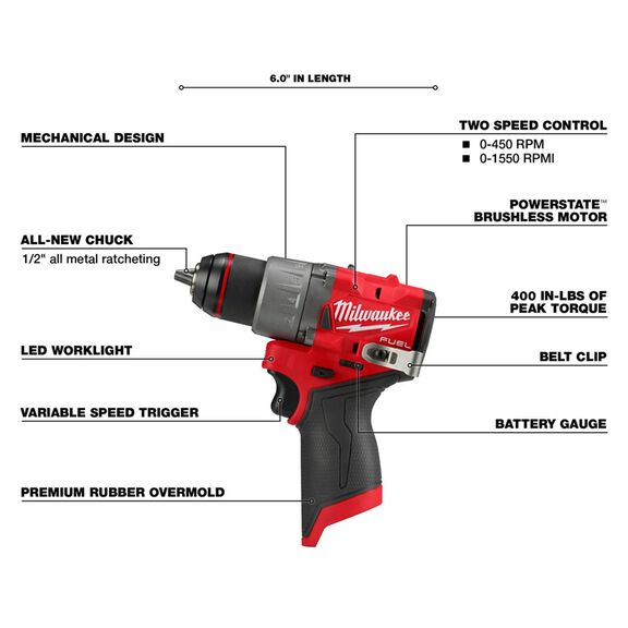 M12 FUEL&trade; 1/2" Drill/Driver image number 3