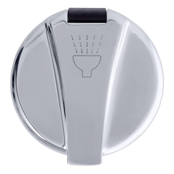 Recessed Cup & Lid Set Stainless Steel Lid w/Gasket / Plastic Cup Black image number 5
