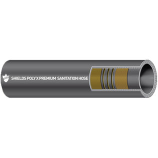 Poly X Sanitation Hose, 1" ID, 12 1/2'