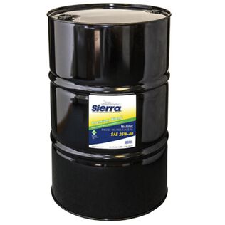 Sierra 25W-40 4 Stroke Conventional Marine Engine Oil, 55 Gallon