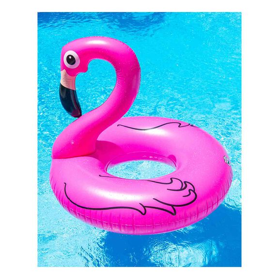 Giant Pink Flamingo Pool Float image number 0