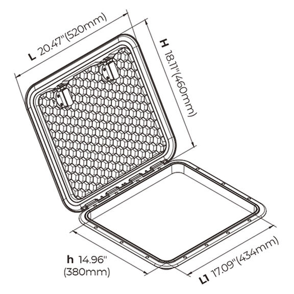 18.11" x 20.47" Deck Hatches image number 6