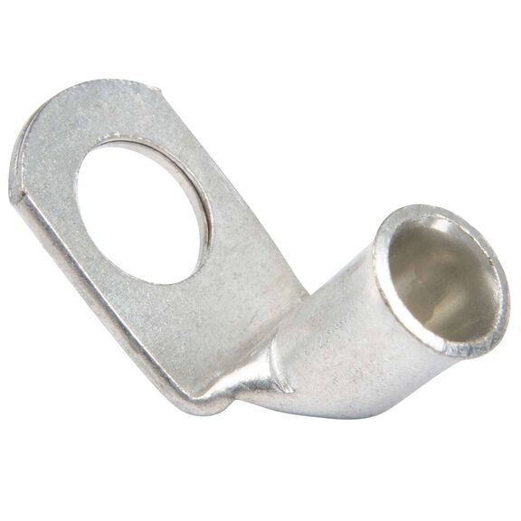 6 AWG 90 Degree Tinned Copper Lug, 5/16" Stud Size, 2-Pack image number 1